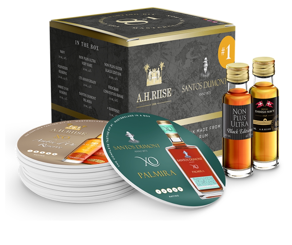A.H. Riise tasting kit 8+1 - Albert - Box 1
