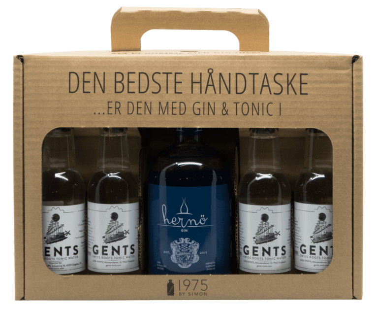 Hernö Swedish Excellence London Dry Gin i håndtaske