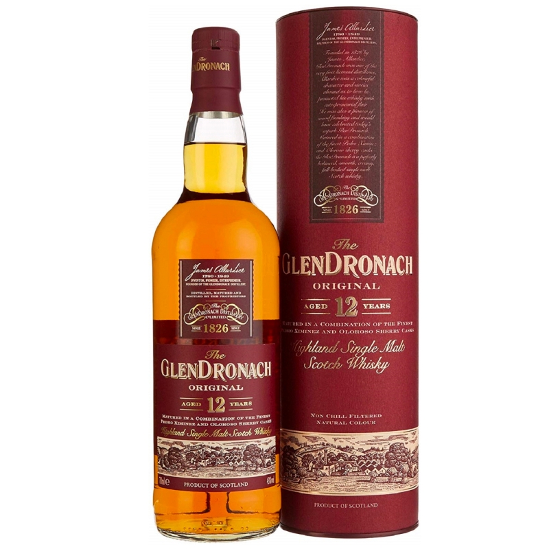 Glendronach 12 års Single Malt Whisky 43%