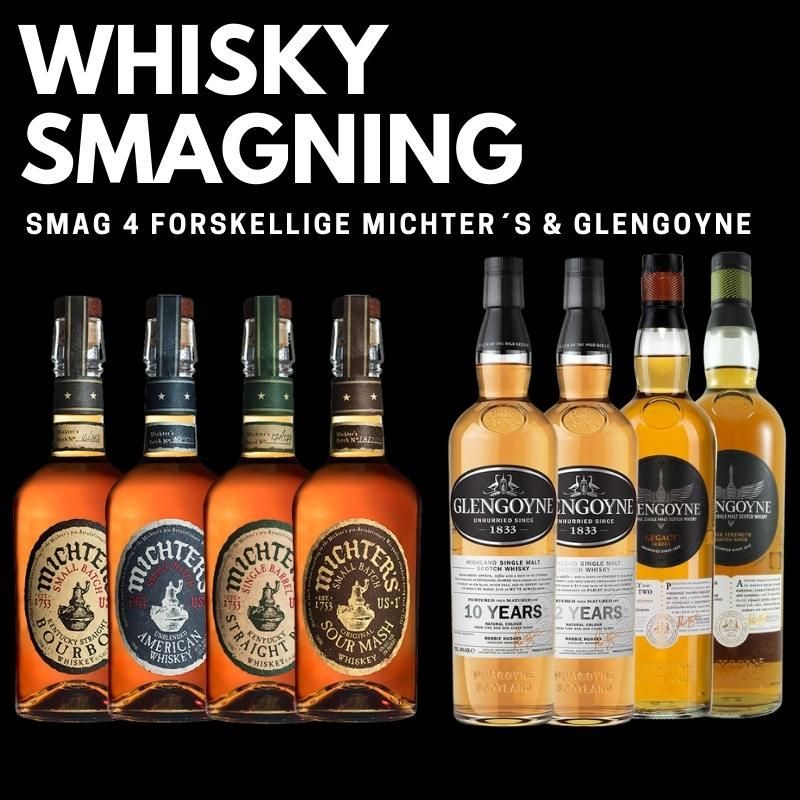 Whisky smagning Michter & Glengoyne