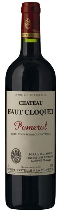 Pomerol Chateau Haut Cloquet 13 % Gran vin de Bordeaux